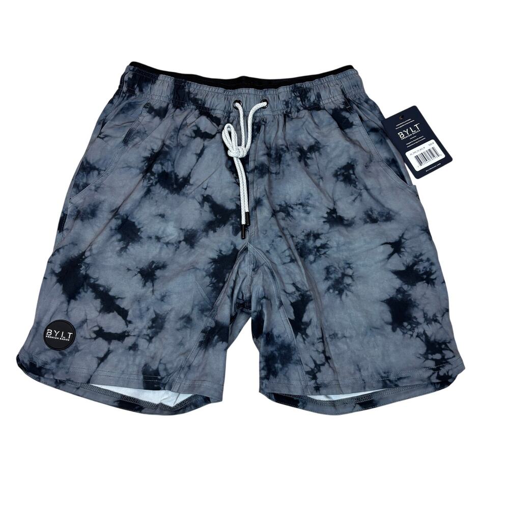 Bylt Premium Basics Active Lined Tie Dye 7" Shorts Men's Medium.